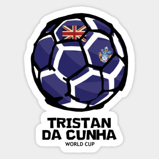 Tristan da Cunha Football Country Flag Sticker